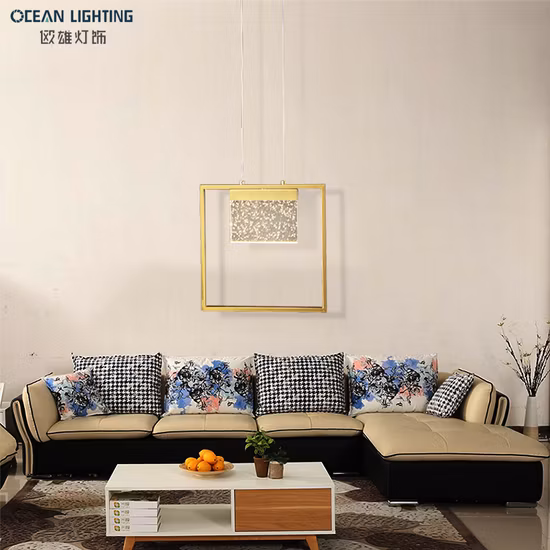 Lampe à suspension en cristal de luxe, lustre pour projet