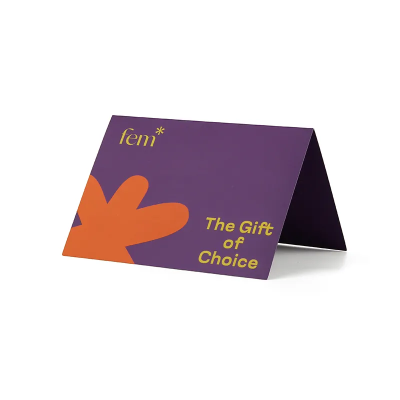 Cartes de vœux en papier imprimé Cartes-cadeaux en papier d'invitation Cartes de remerciement