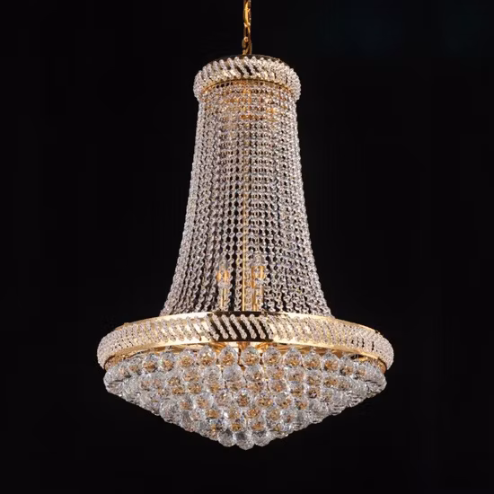 Modern Large Luxury Crystal Rectangle Pendant Lamp, Hanging Lamp for Project