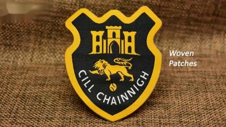 Badge de broderie personnalisé en forme d'engrenage de roue